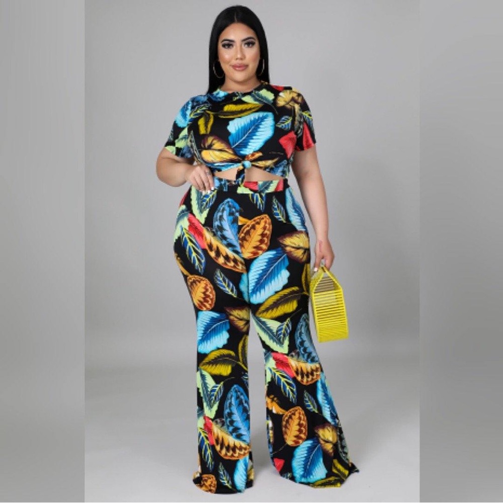 Tropical Pant Set